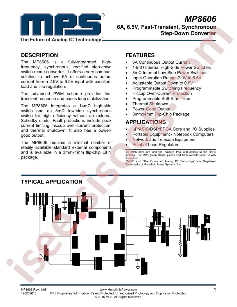MP8606 Datasheet