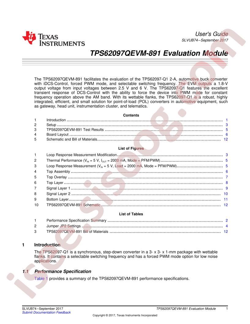 TPS62097QEVM-891 User Guide