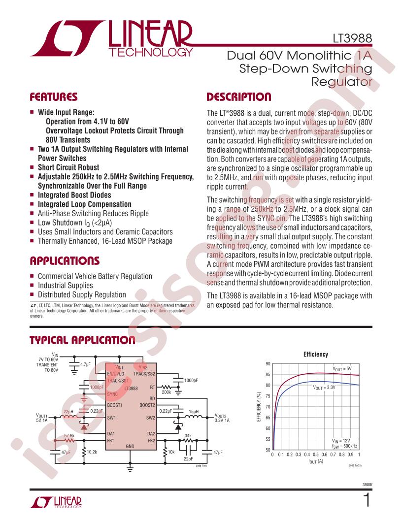 LT3988 Datasheet