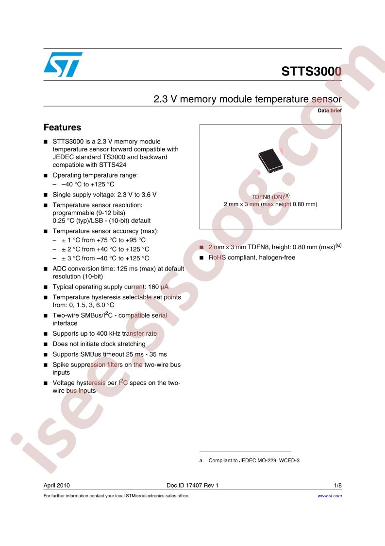 STTS3000 Data Brief