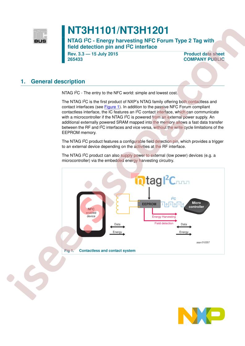 NT3H1101,1201 Datasheet