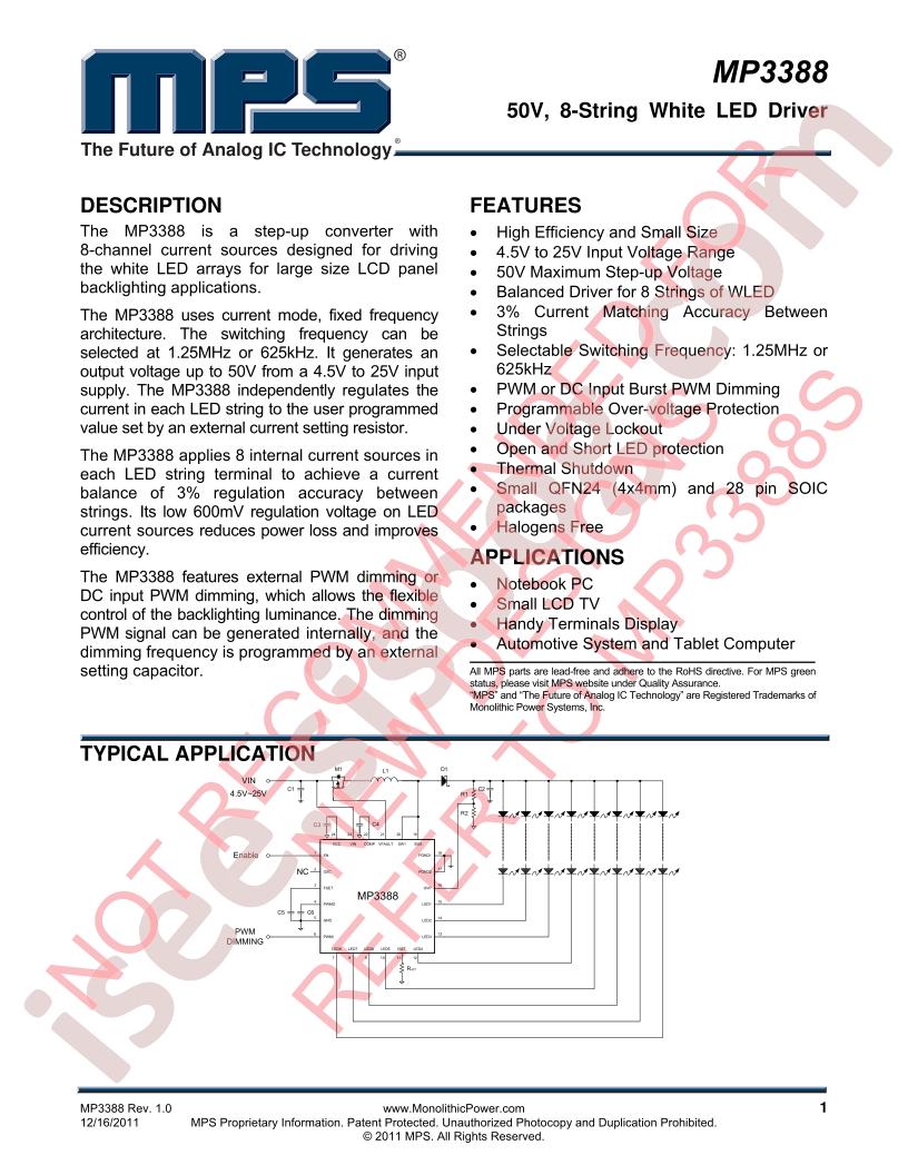 MP3388 Datasheet