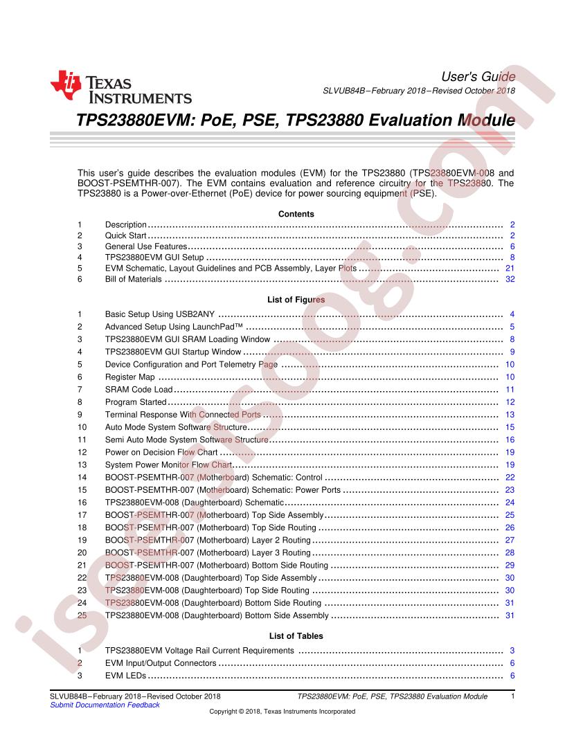 TPS23880EVM: PoE, PSE, TPS23880 Eval Module User Guide