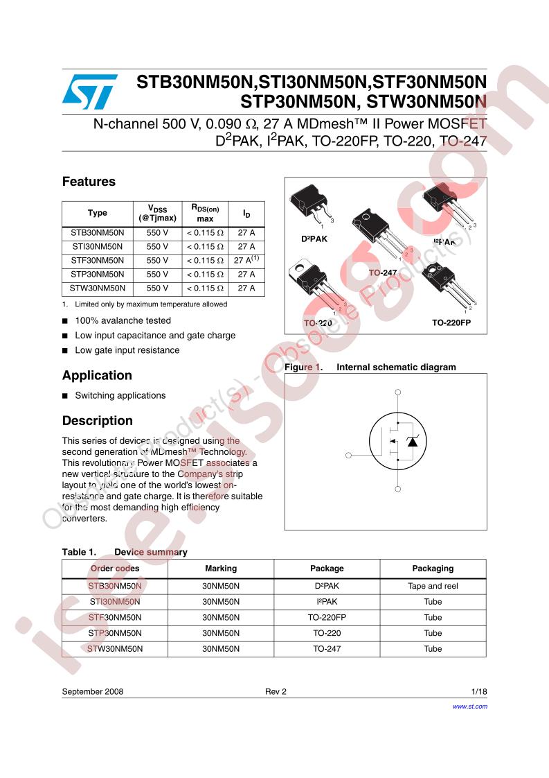 STx30NM50N