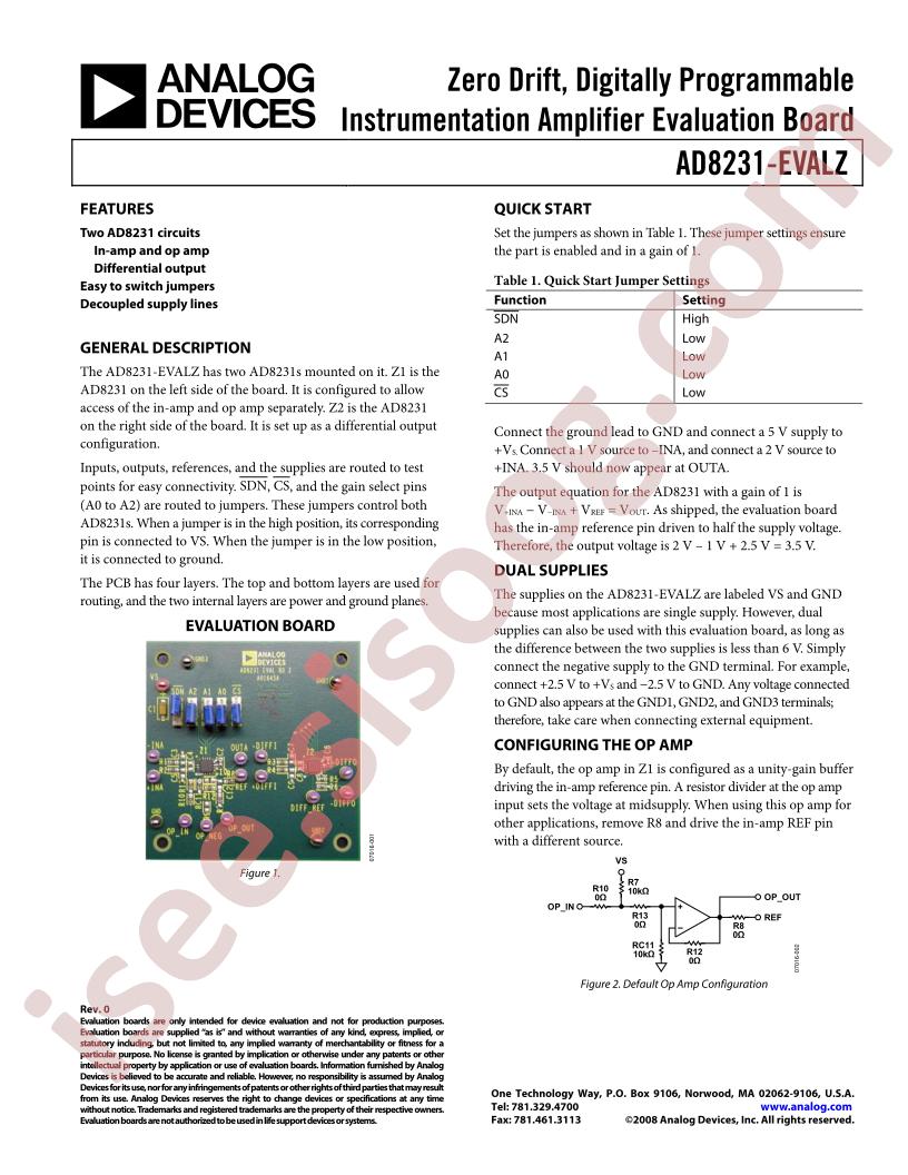 AD8231-EVALZ