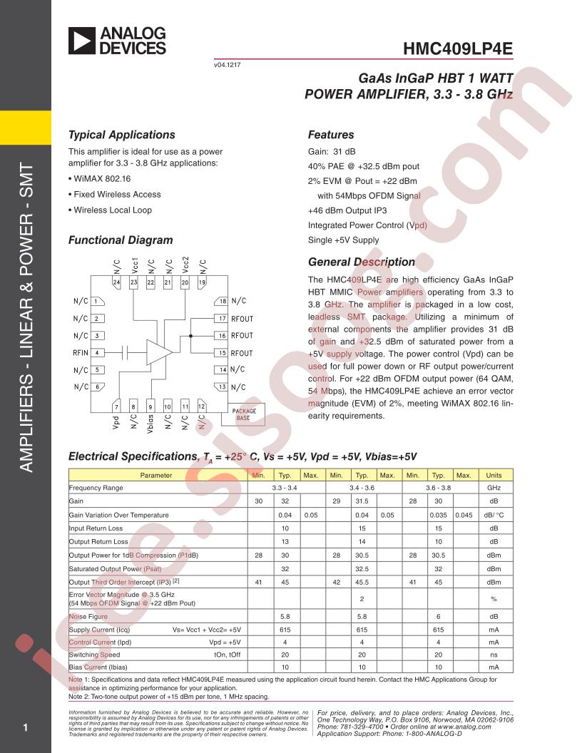 HMC409LP4/E