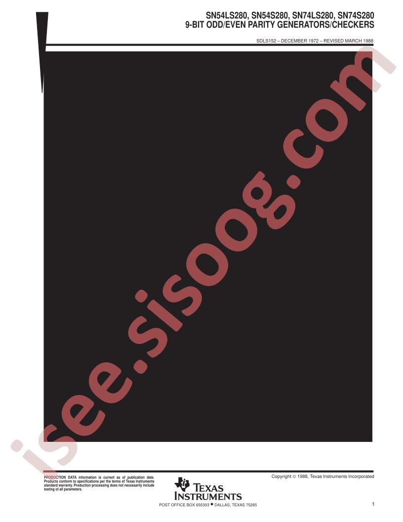 SN54/74(LS,S)280