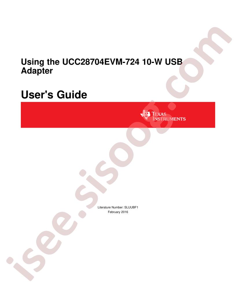 UCC28704EVM-724 User Guide