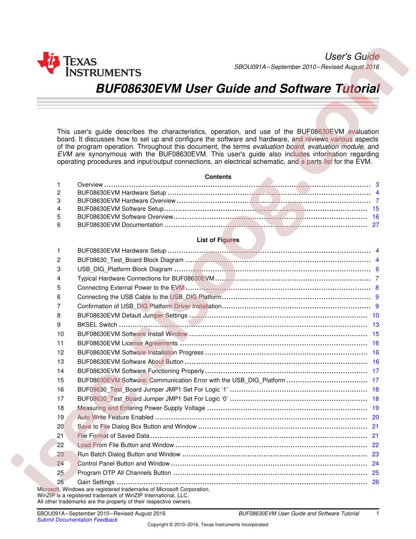 BUF08630EVM Eval Board