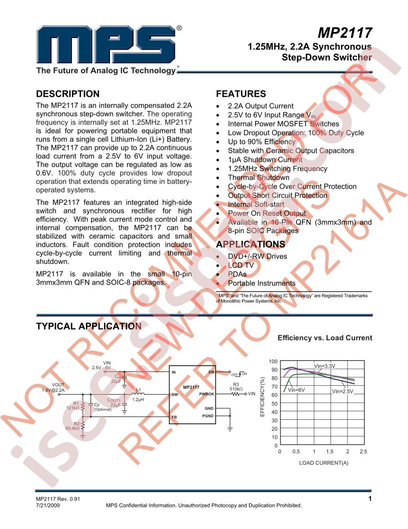 MP2117 Datasheet