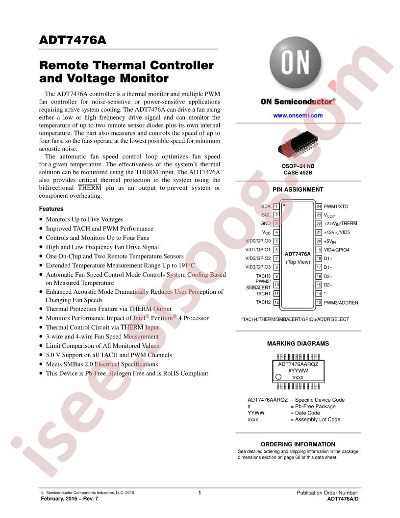ADT7476A Series