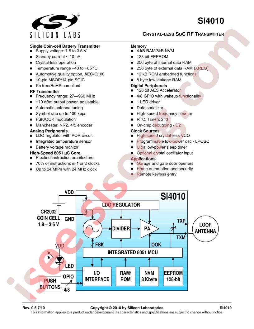 Si4010 Rev0.5