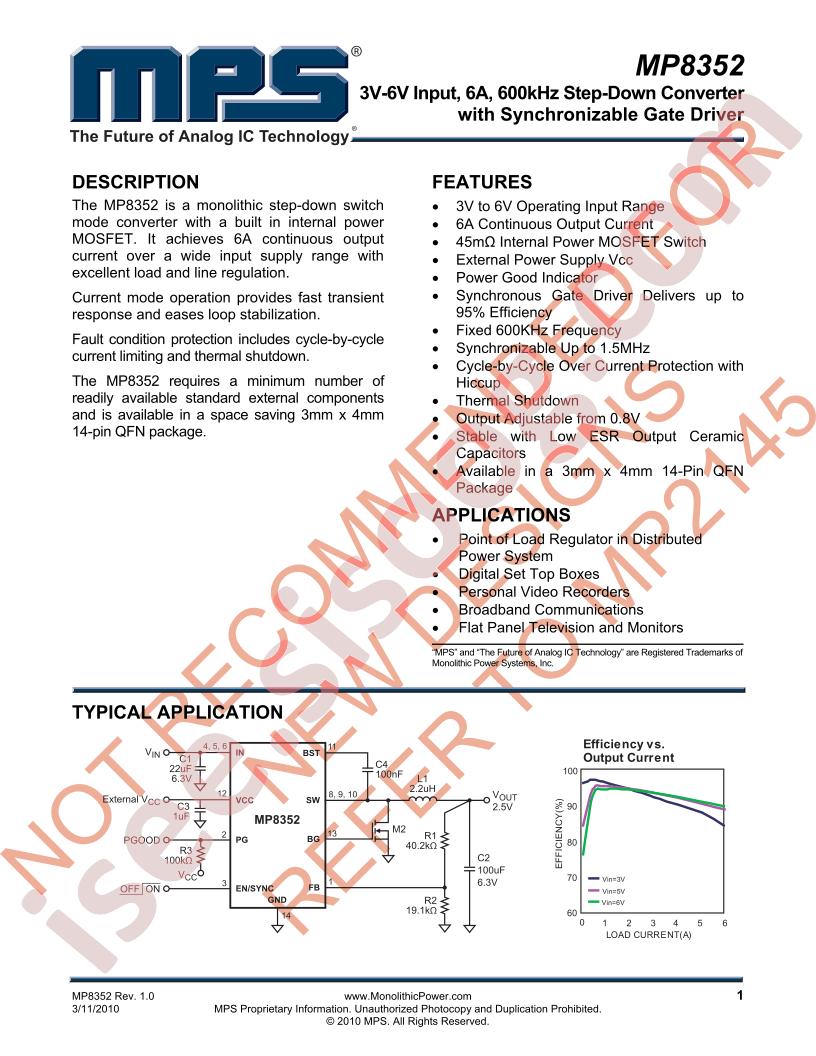 MP8352 Datasheet