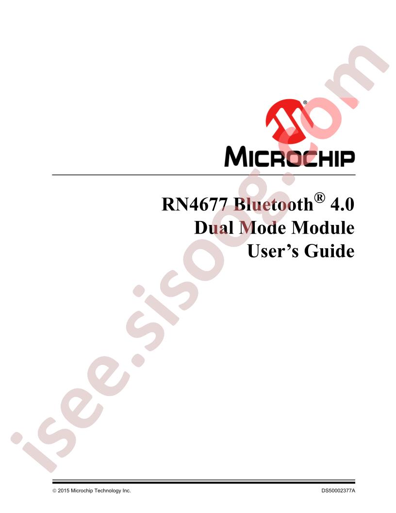 RN4677 Bluetooth 4.0 Module Guide
