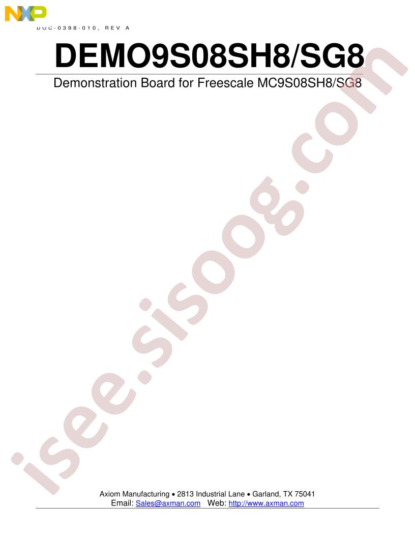 DEMO9S08S(H.G)8 User Guide