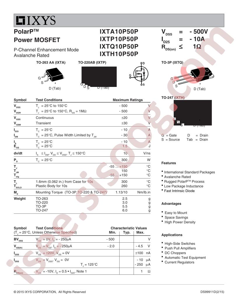 IXTx10P50P