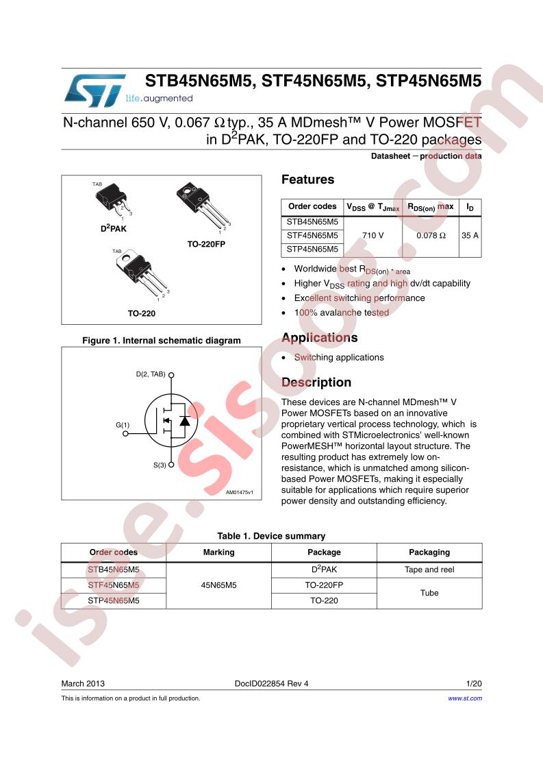 STB,F,P45N65M5