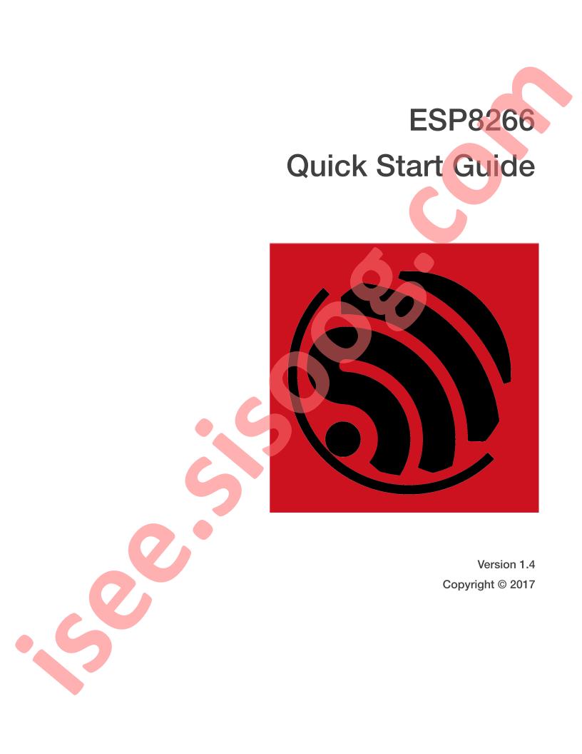 ESP8266 Quick Start Guide