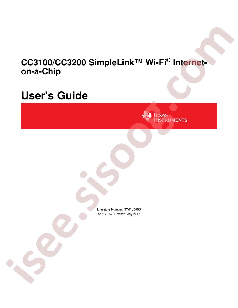 CC3100, 3200 Programmer Guide