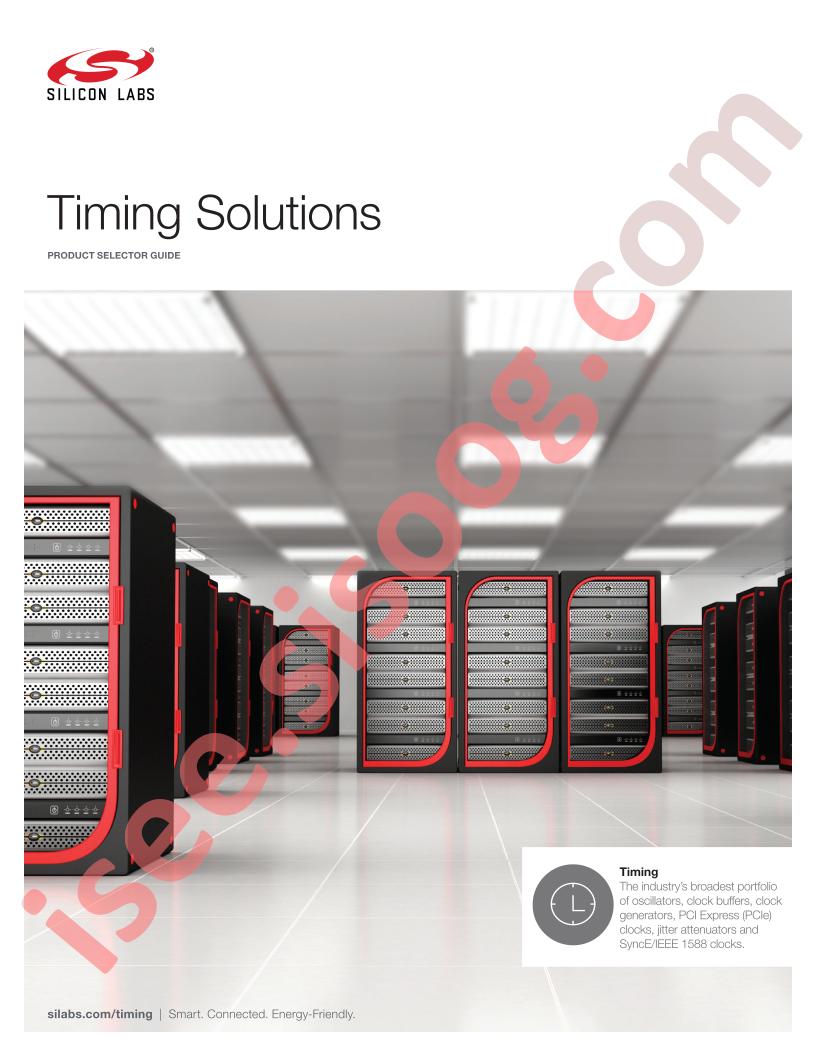 Clock & Oscillator Selector Guide