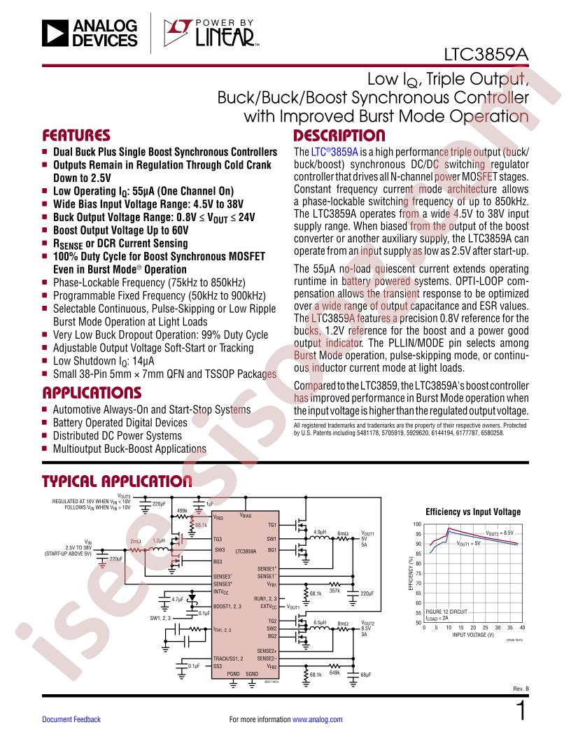 LTC3859A Datasheet