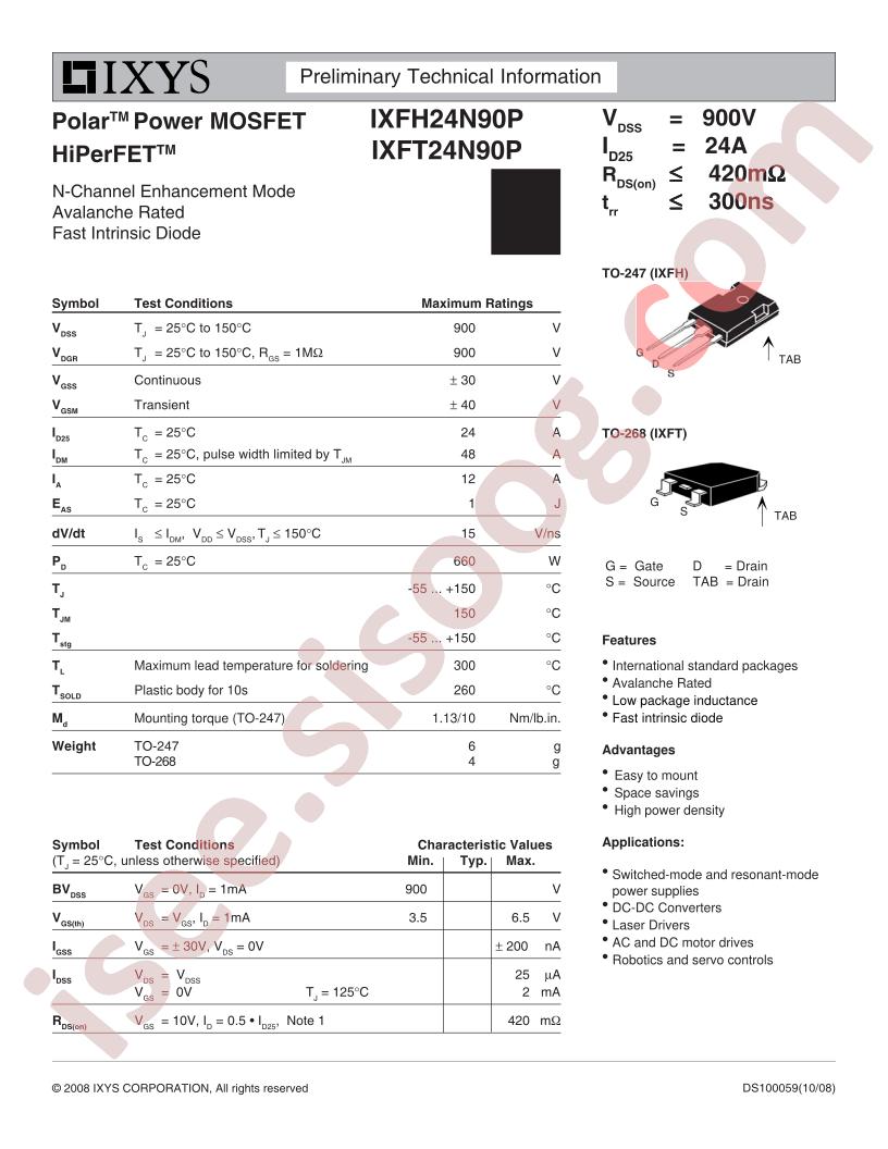 IXF(H,T)24N90P