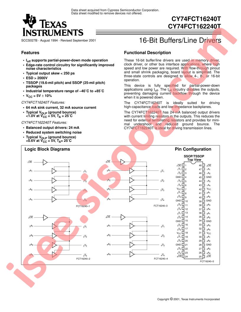 CY74FCT162(2)40T