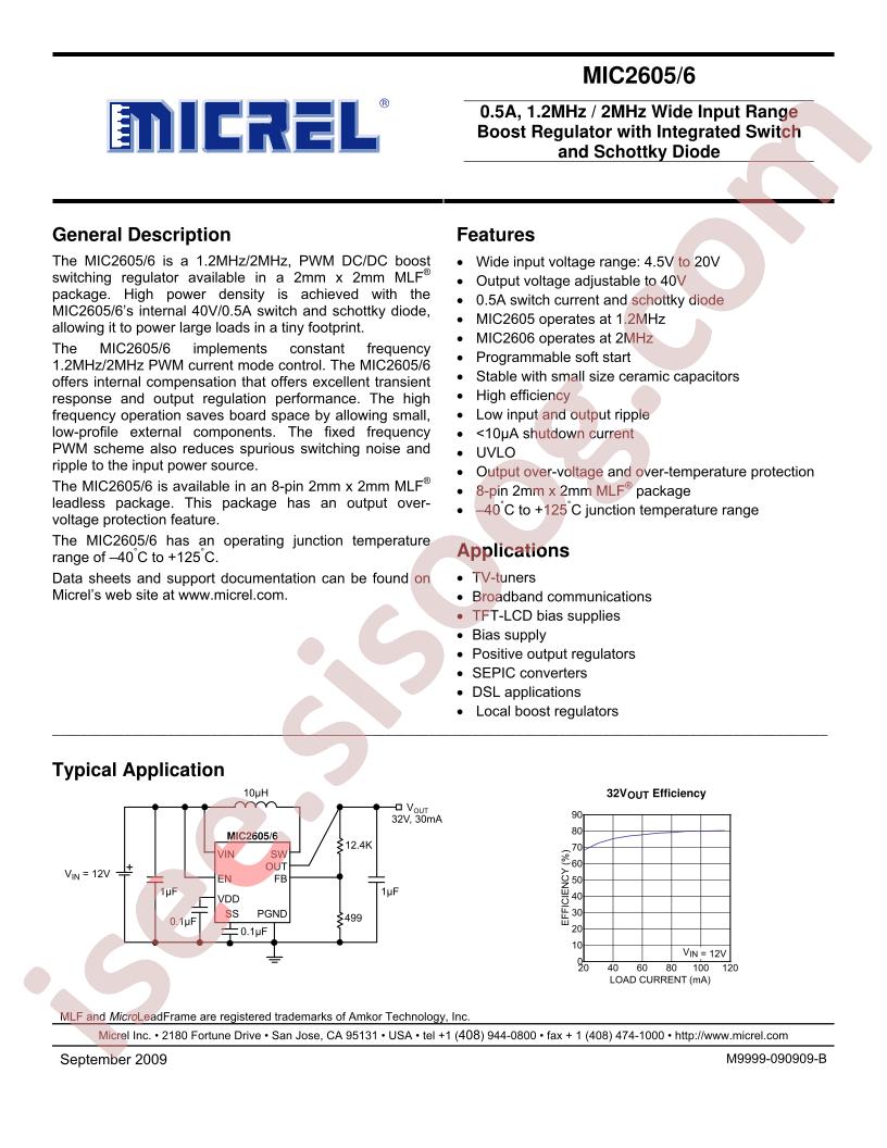 MIC2605-06 Datasheet