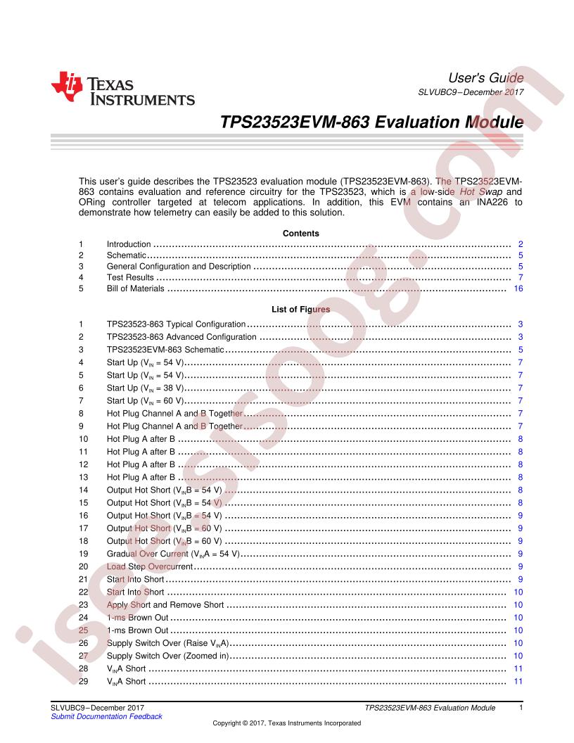 TPS23523EVM-863 User's Guide