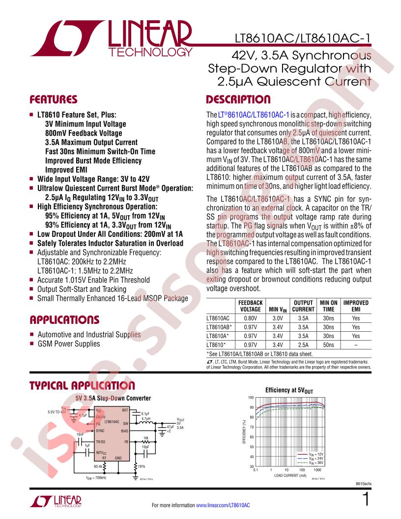 LT8610AC Datasheet