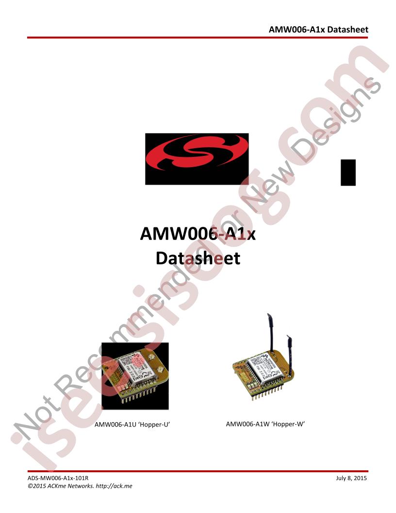 AMW006-A1x Datasheet