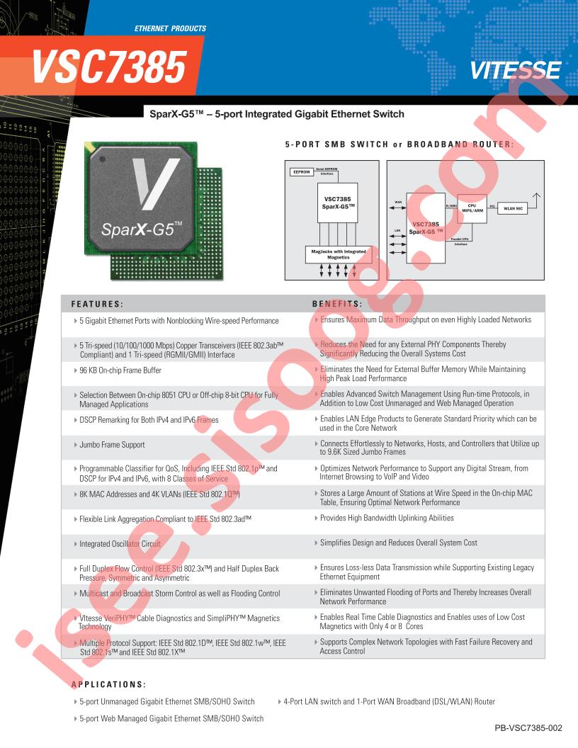 VSC7385 Brief