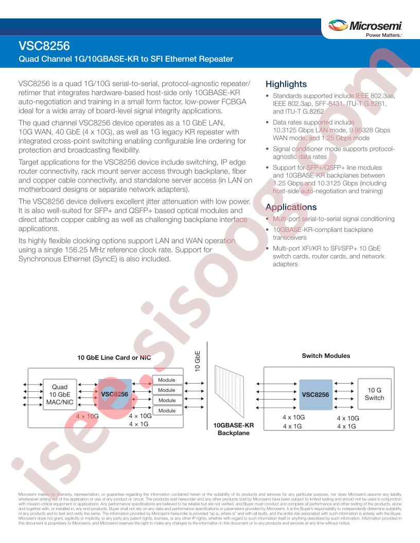 VSC8256 Brief