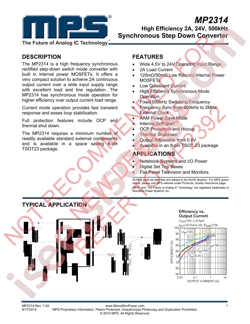 MP2314 Datasheet