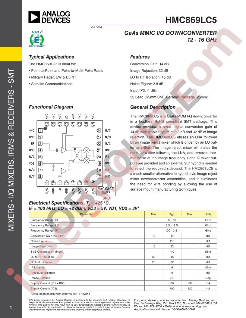 HMC869LC5