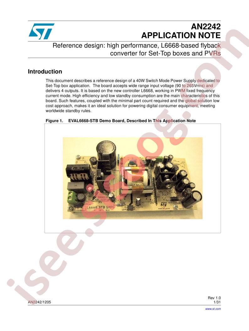 EVAL6668-STB Appl Note