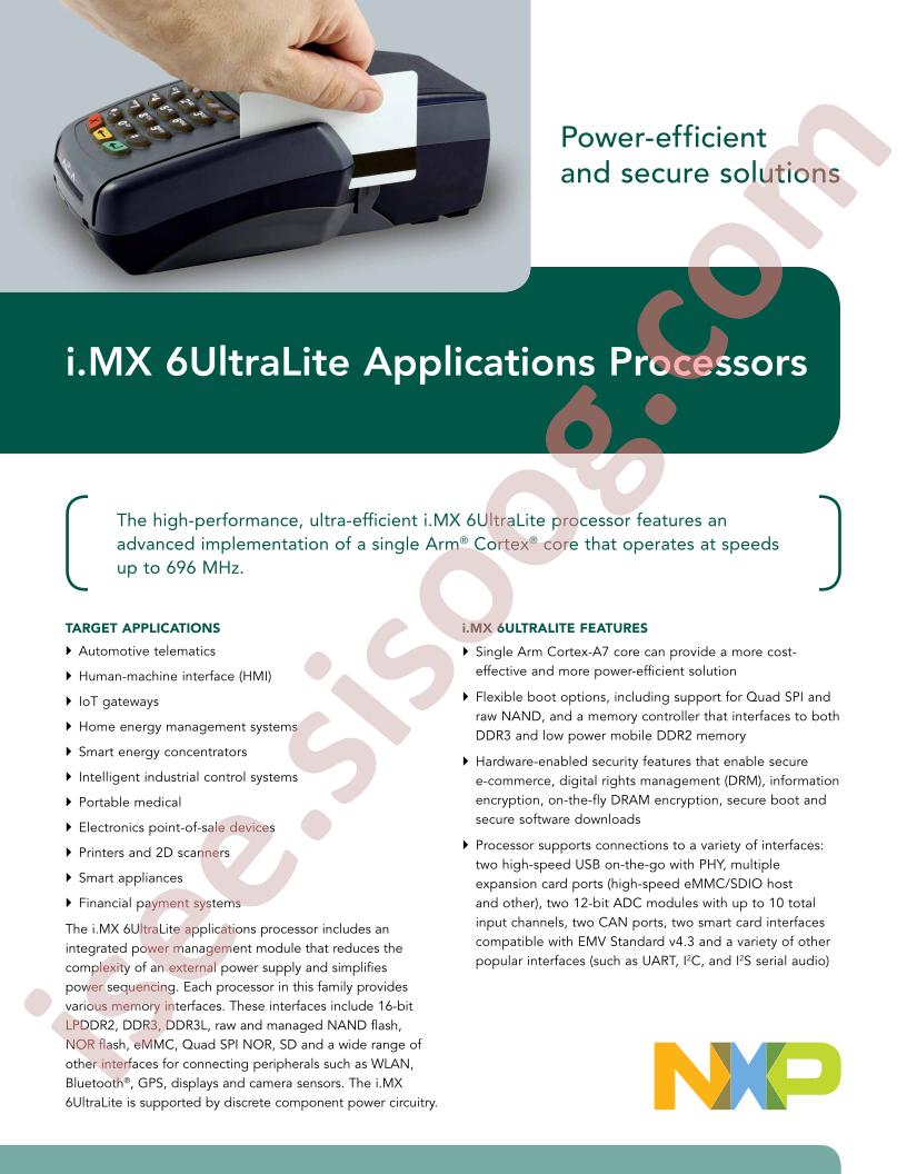 MCIMX6Gx Fact Sheet