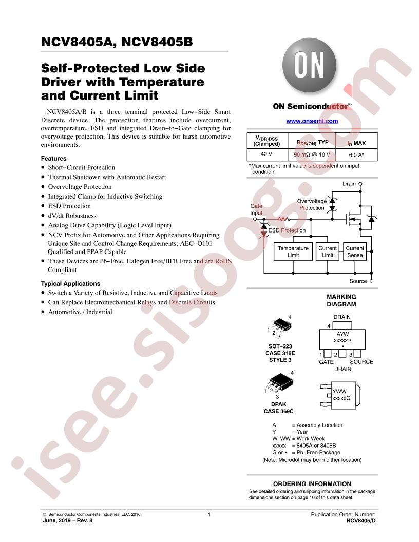 NCV8405A,B