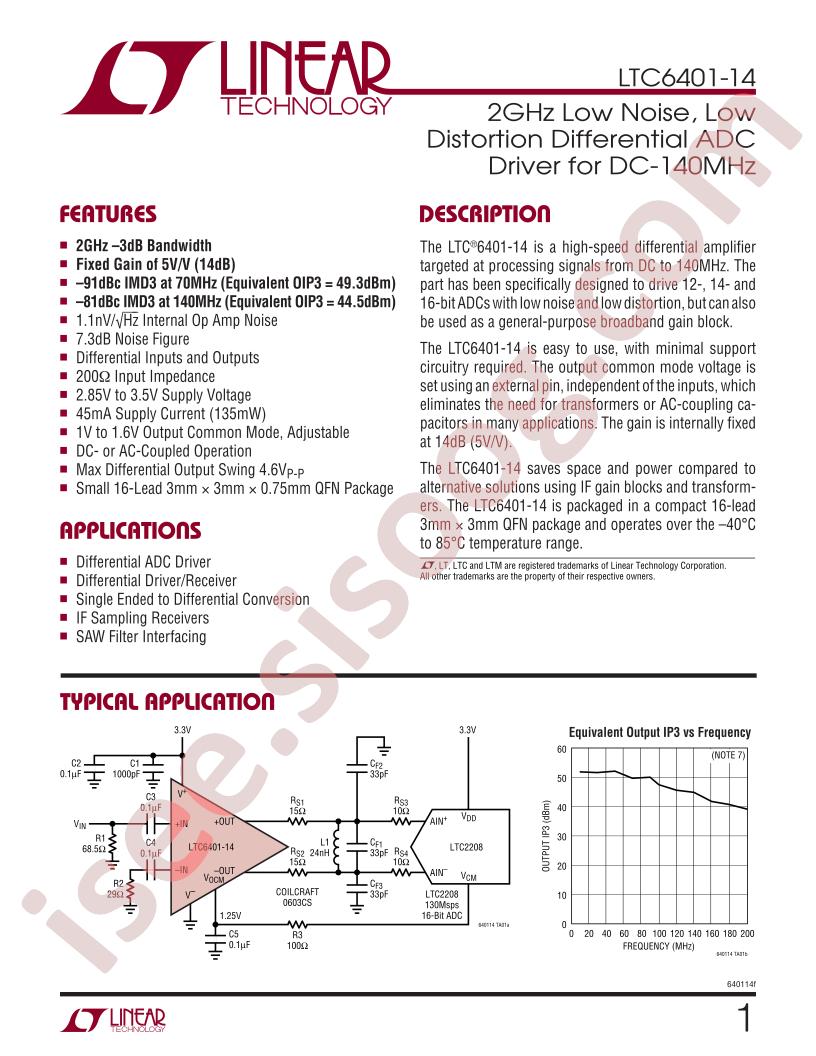 LTC6401-14