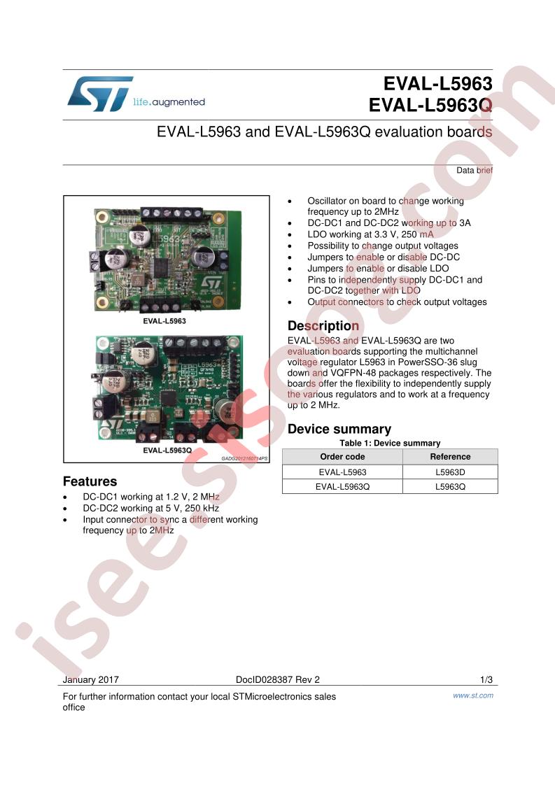 EVAL-L5963 Data Brief