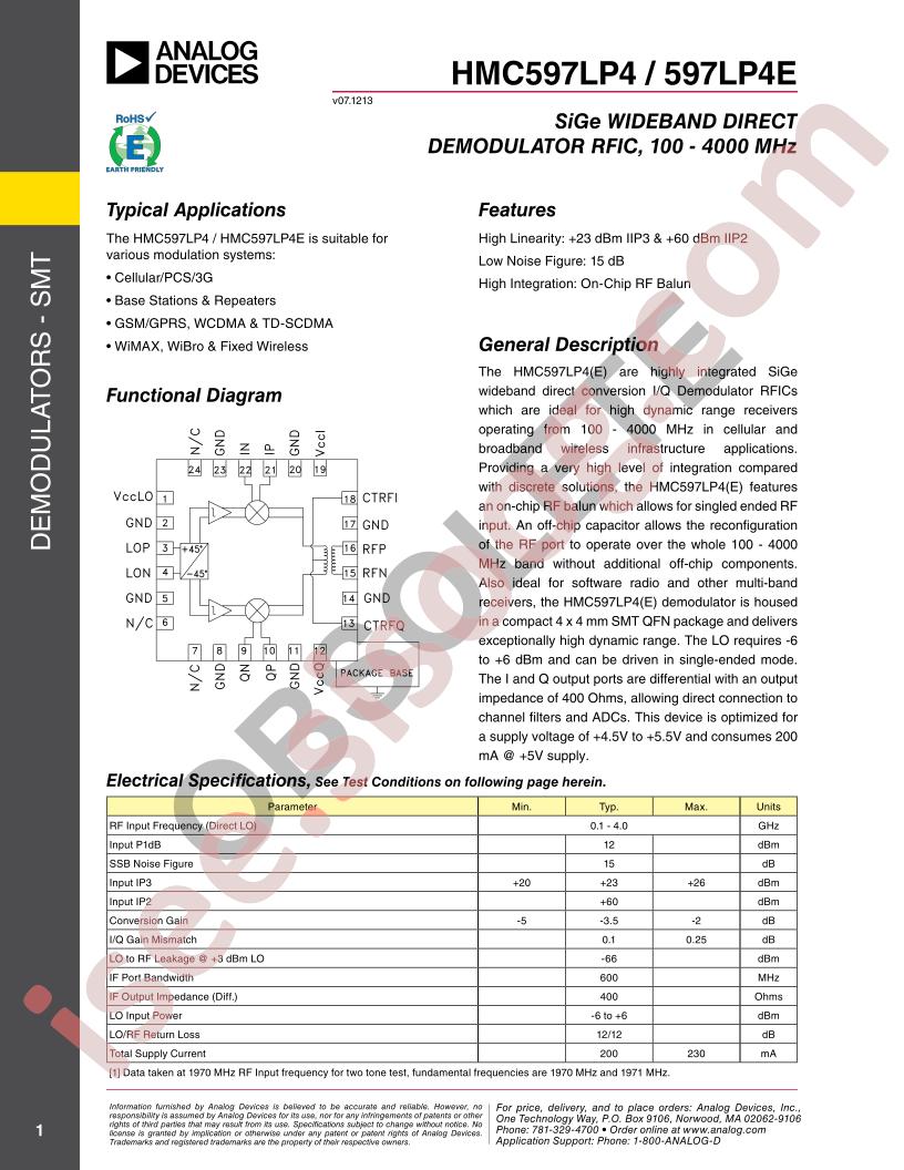 HMC597LP4,E