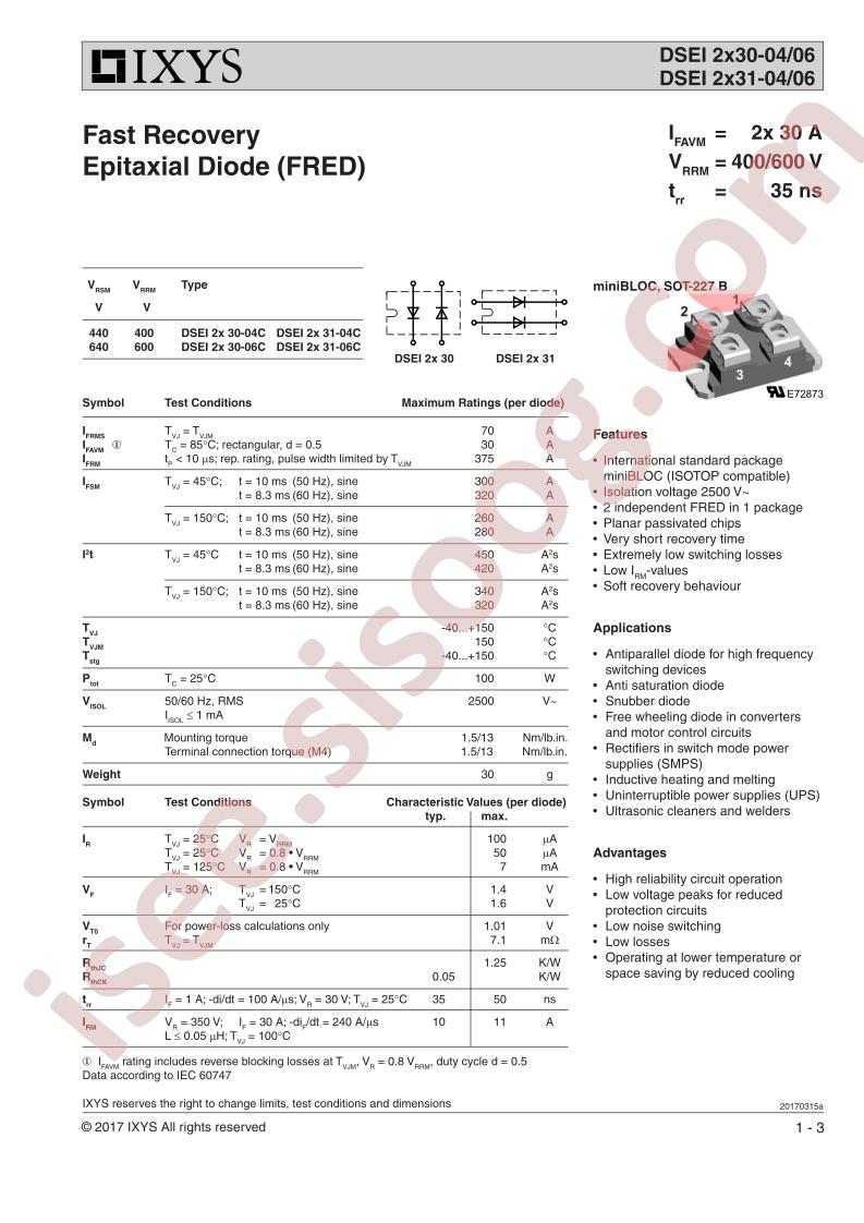 DSEI2X30(31)-04C/06C