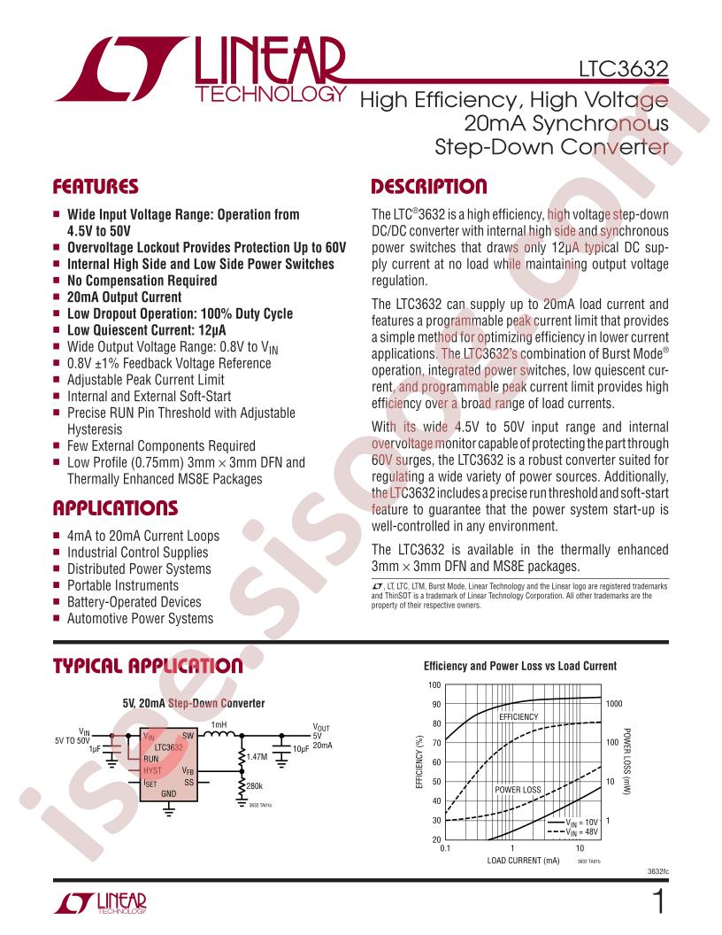 LTC3632 Datasheet