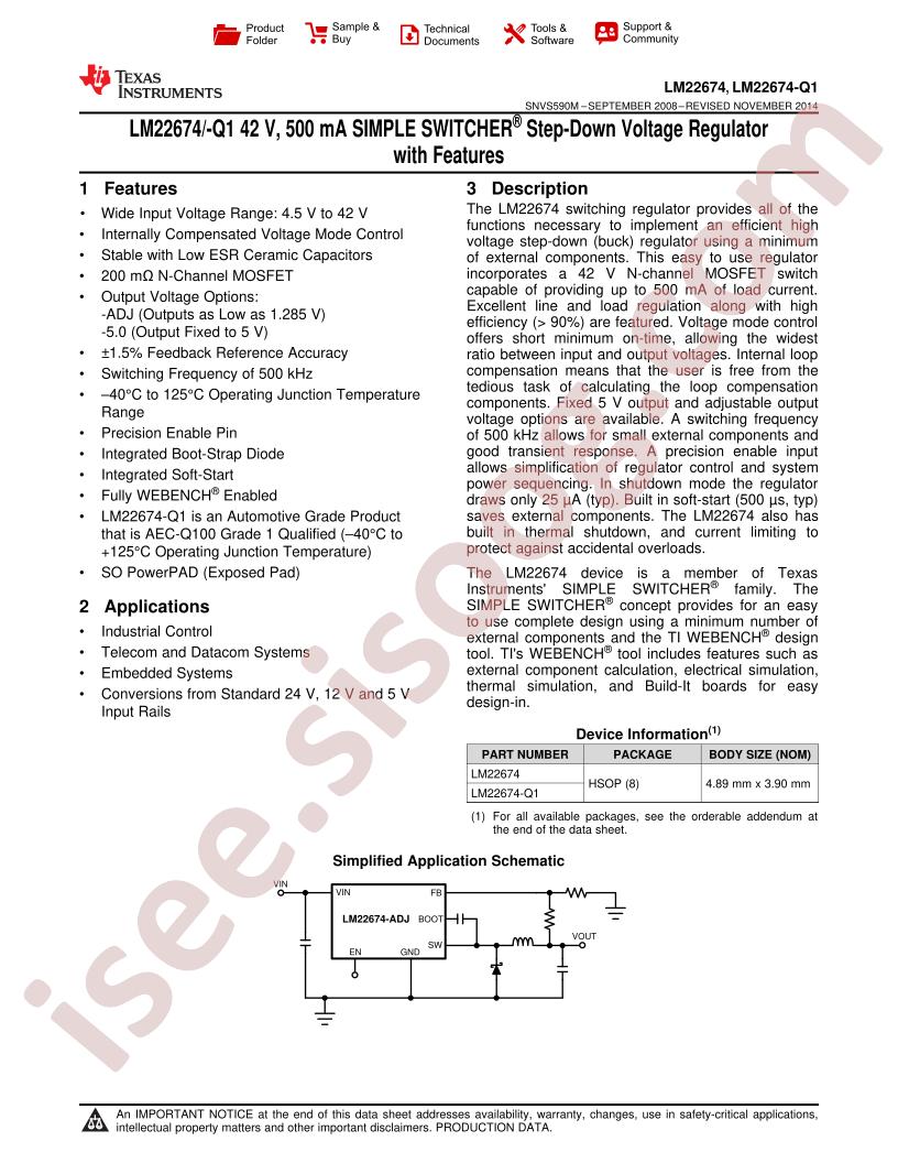 LM22674 Datasheet