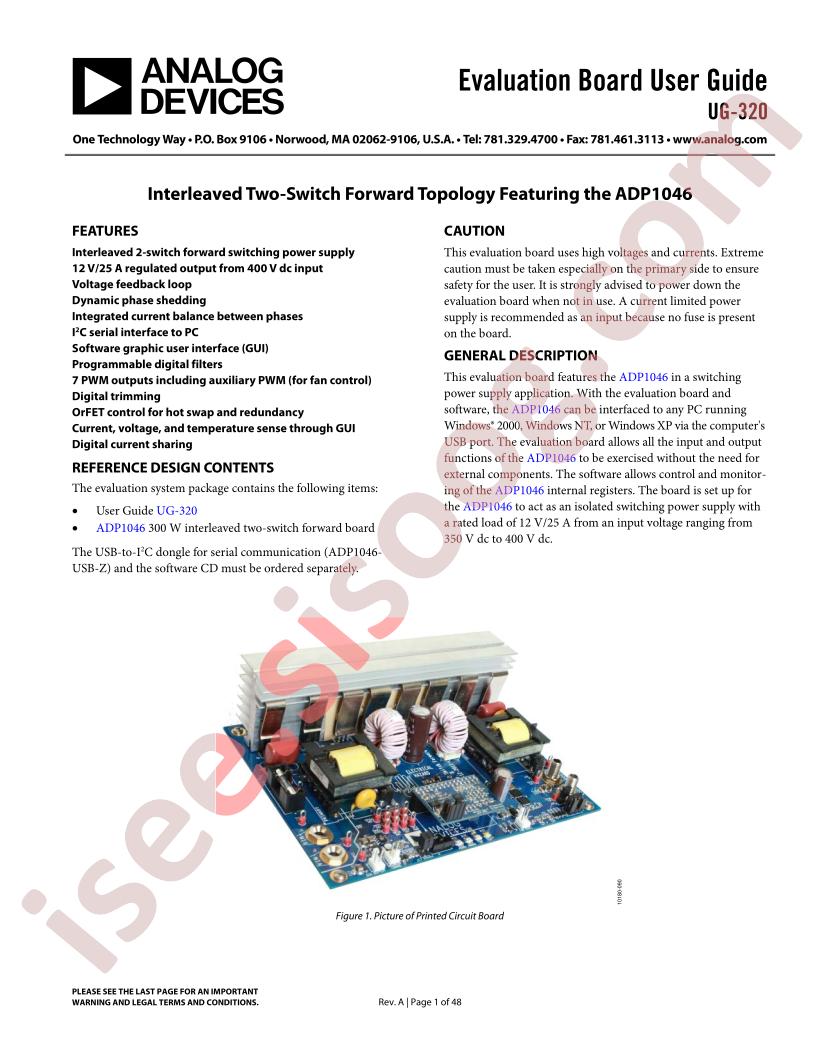 ADP1046 Eval Brd Guide