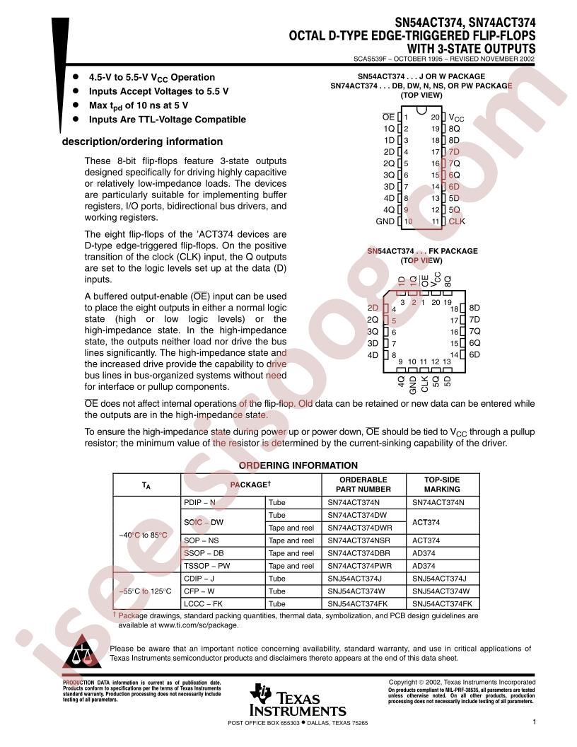 SN54/74ACT374