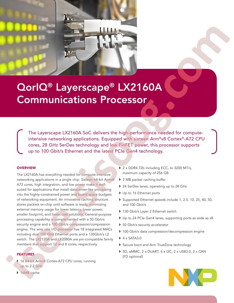 LX2160A Fact Sheet
