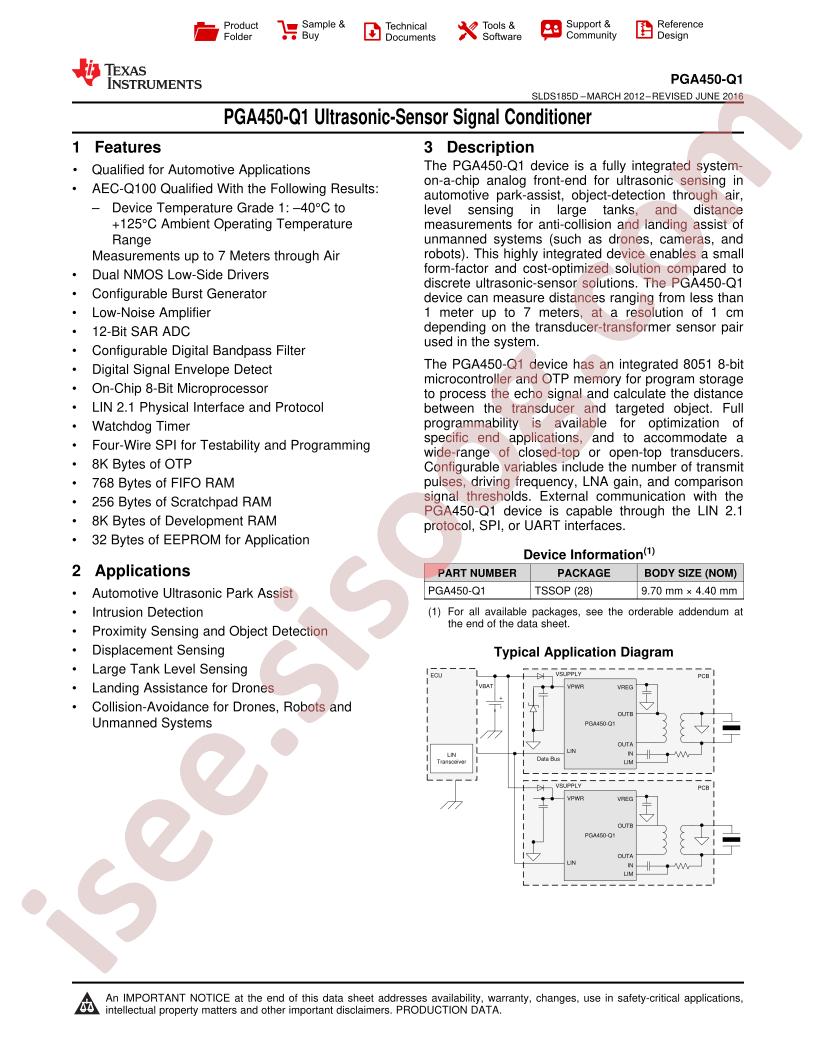 PGA450-Q1 Datasheet