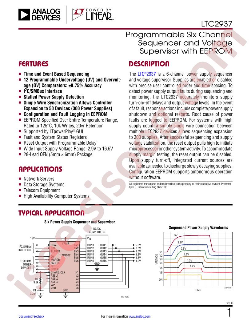 LTC2937 Datasheet