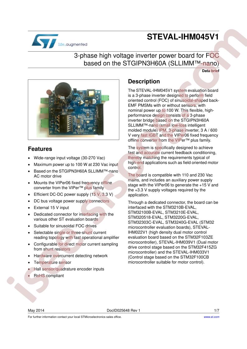 STEVAL-IHM045V1